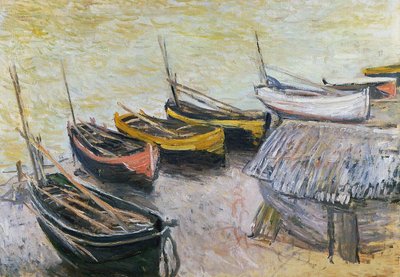 Bateaux sur la plage, 1883 - Claude Monet